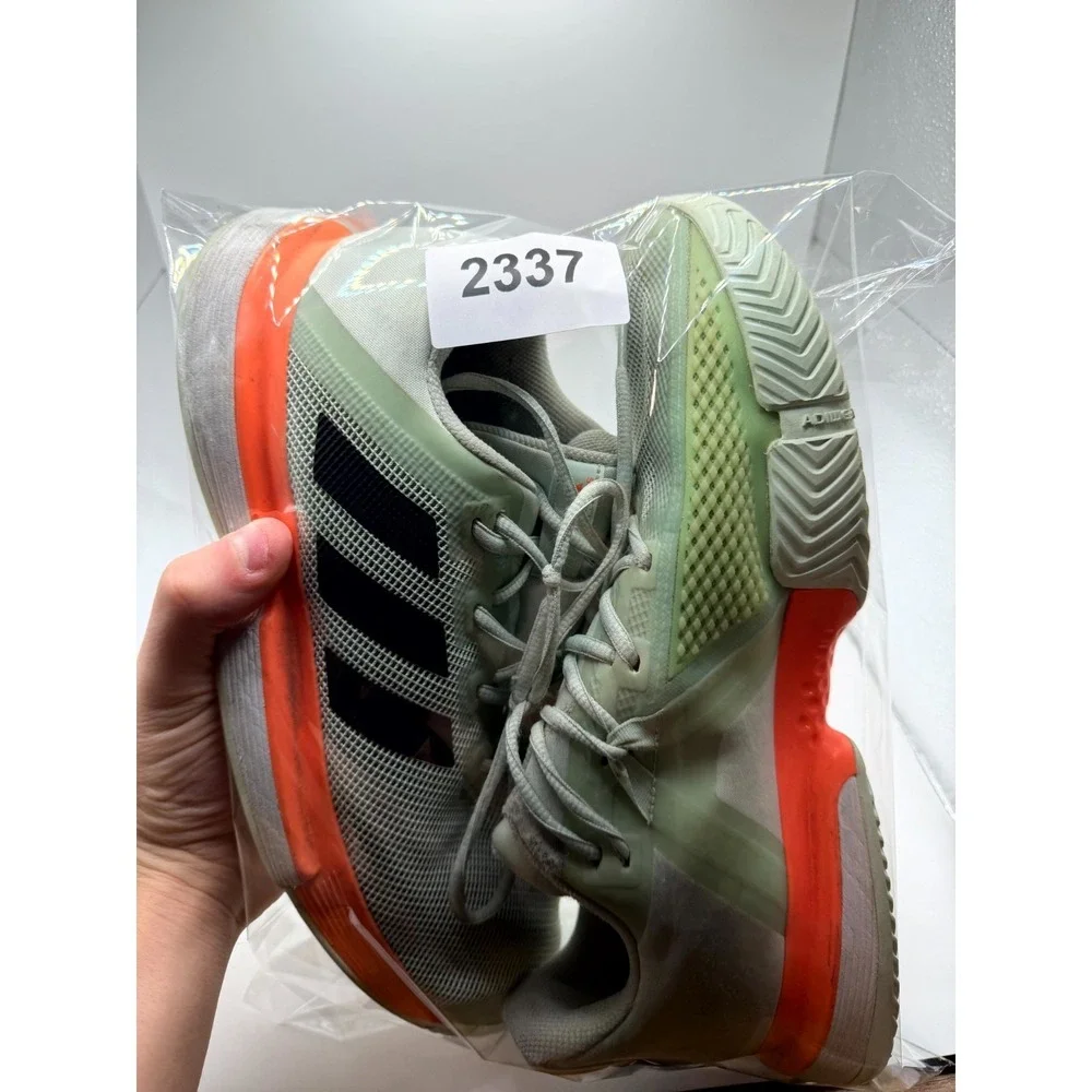 Adidas SoleMatch Bounce HC EG2216 Mens 10 Sneaker‎ Dash Green Coral Tennis Shoes